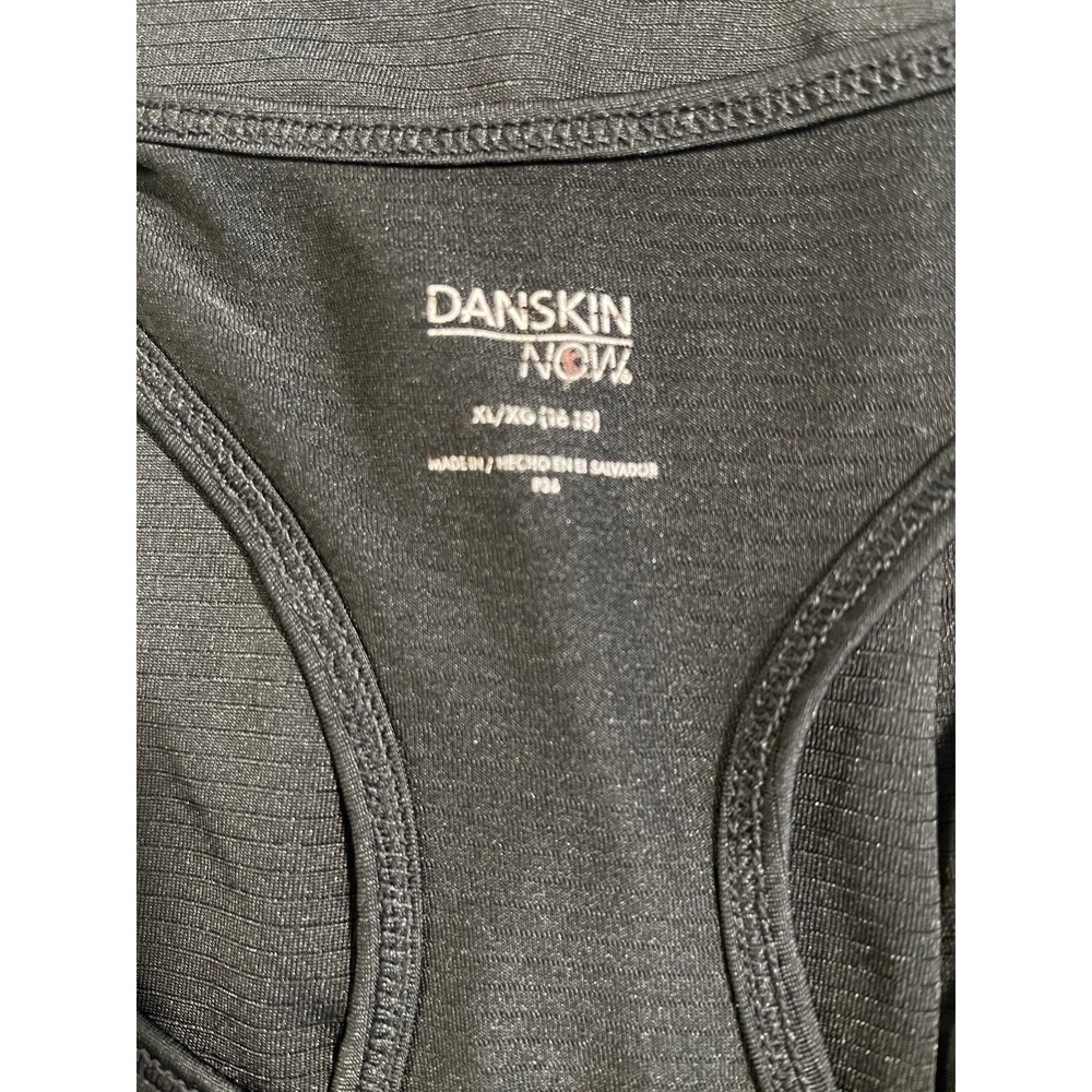 Danskin Now Womens XL 16-18 Black Racerback Dri-More Athletic Tank Top - Picture 3 of 6
